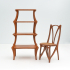 Art Nouveau 4-laagse Etagere